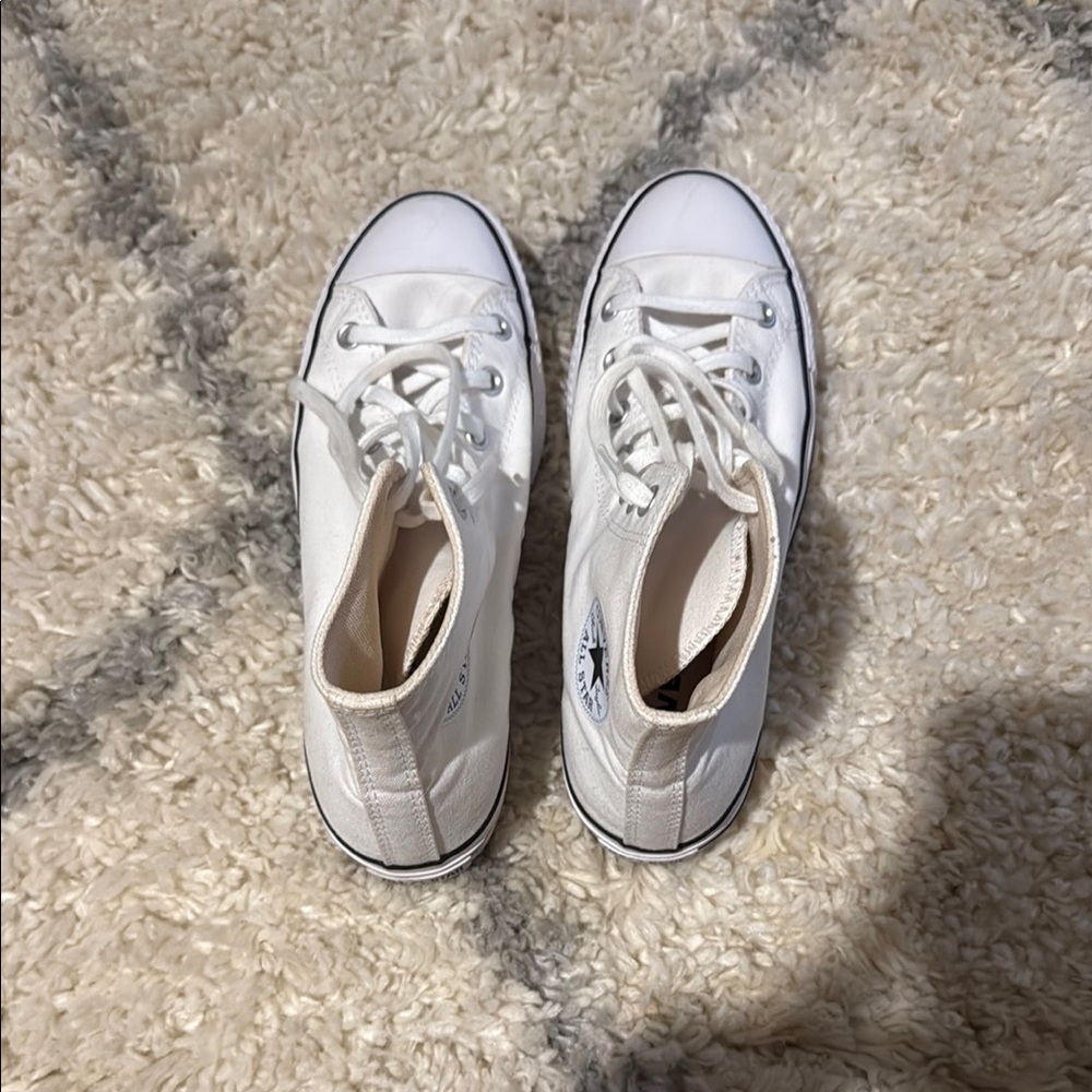 White High-Top Sneakers